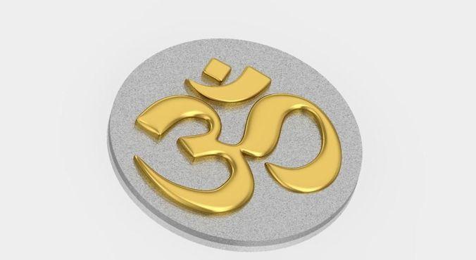 Om Indian Logo - 3D print model hinduism indian god om | CGTrader