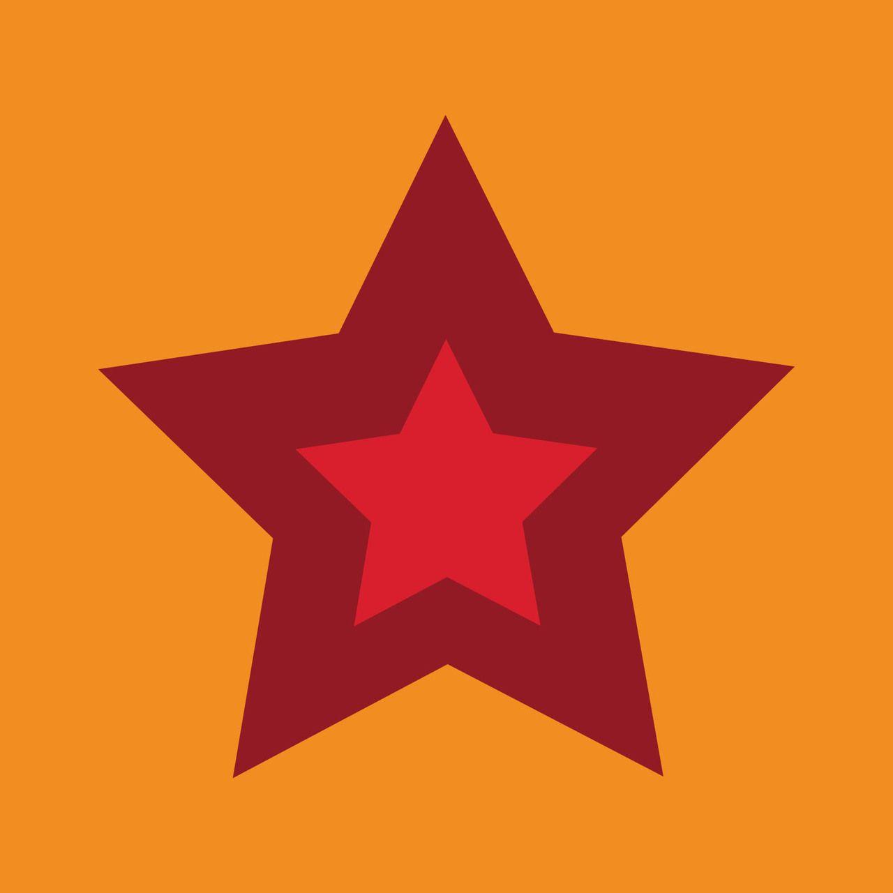 Red Orange Star Logo - Orange star Greeting Card - A Piece Of