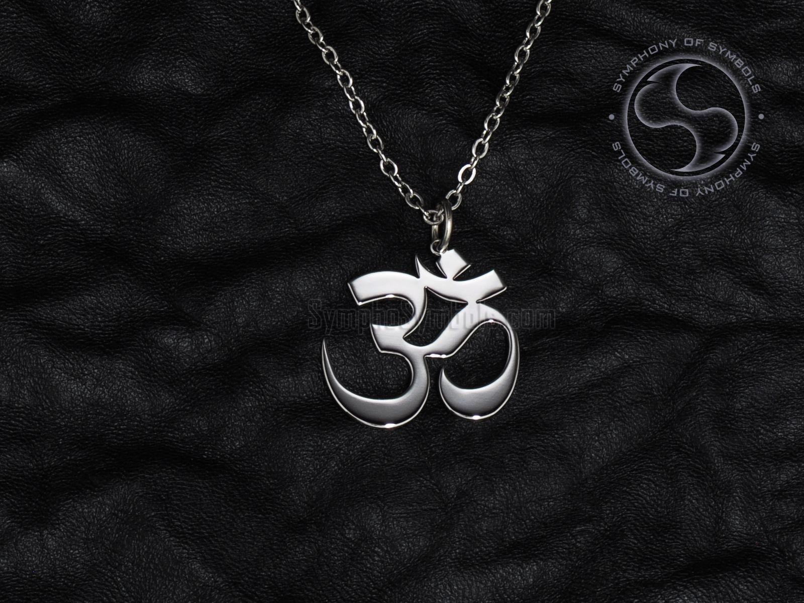 Om Indian Logo - Om Pendant Hinduism Symbol Stainless Steel Jewelry Aum Necklace ...