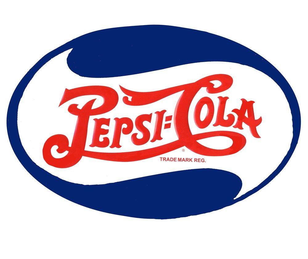 Vintage Oval Logo - Vintage Pepsi Logo | Iconic Oval Logo - Pepsi Cola Tin Sign ...
