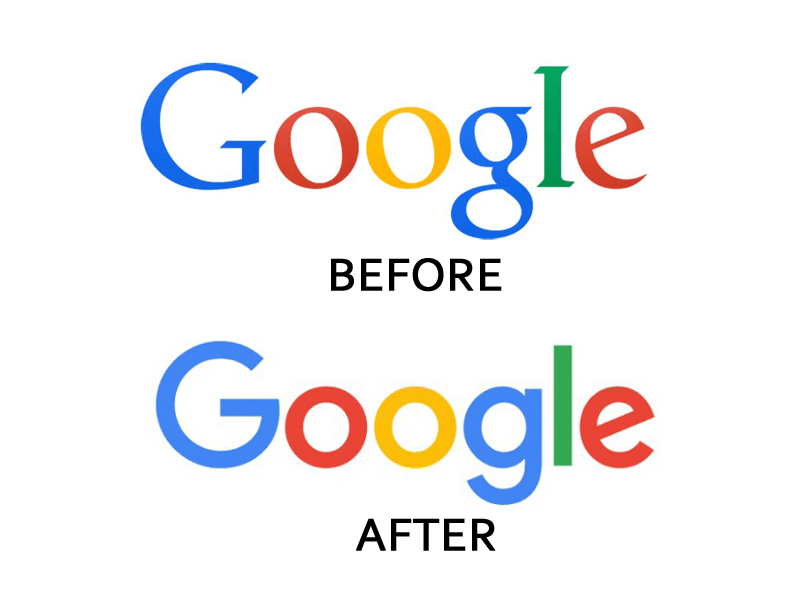 Google Changes Logo - Did you notice that these 20 companies changed their logos this year ...