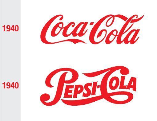 1940 Pepsi Cola Logo - Pepsi vs Coke: The Power of a Brand | Design Shack