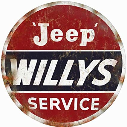 Willys Jeep Logo - Amazon.com: Reproduction Jeep willys Service Station Gas and Motor ...