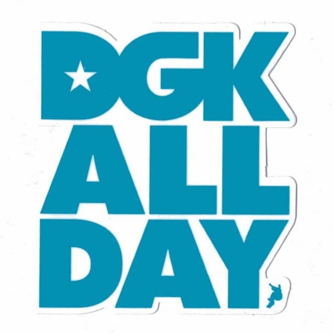 DGK Skateboards Logo - DGK DGK All Day Skateboard Sticker - Skateboard Stickers from Native ...