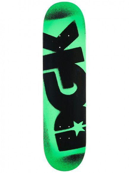 DGK Skateboards Logo - DGK Fluorescent Logo Green Deck 8.06 x 31.875