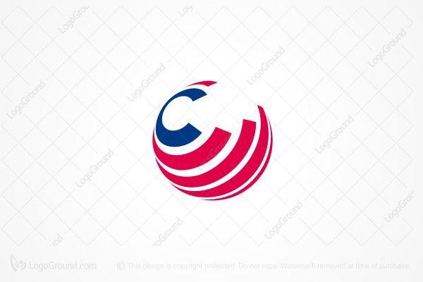 C Logo - Letter C Globe Logo