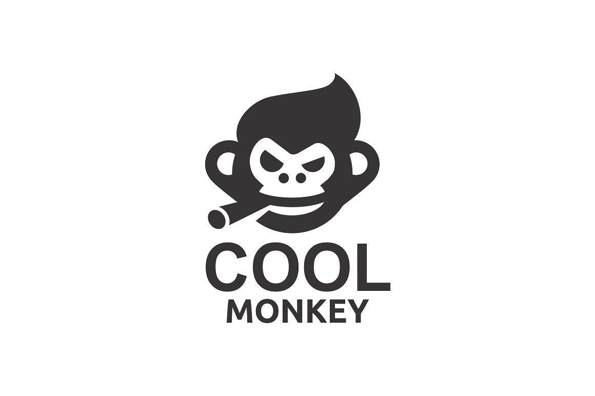 Cool Black Logo - Cool Monkey ~ Logo Templates ~ Creative Market