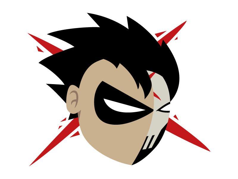 Robin Face Logo - Robin Titans 0118