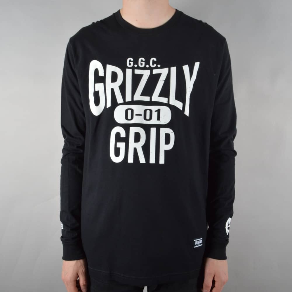Big Grizzly Skate Logo - Grizzly Griptape Big City Seal Longsleeve T-Shirt - Black - SKATE ...