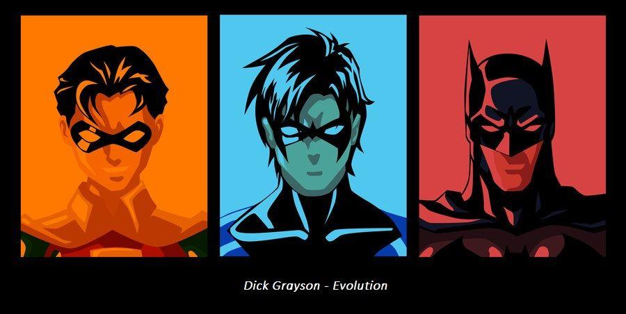 Robin Face Logo - Dick Grayson