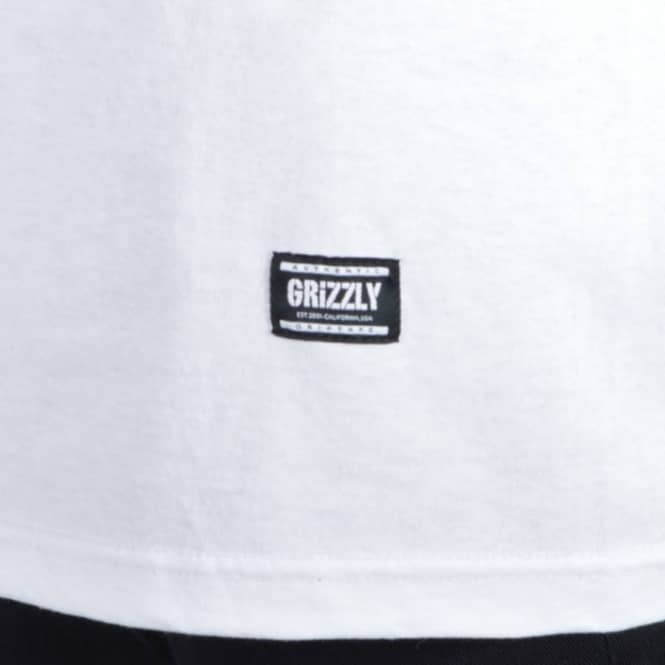 Big Grizzly Skate Logo - Grizzly Griptape Sunset Woods Big G Skate T-Shirt - White - SKATE ...