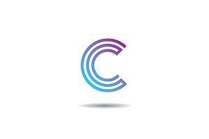 C Logo - C logo Photos, Graphics, Fonts, Themes, Templates ~ Creative Market