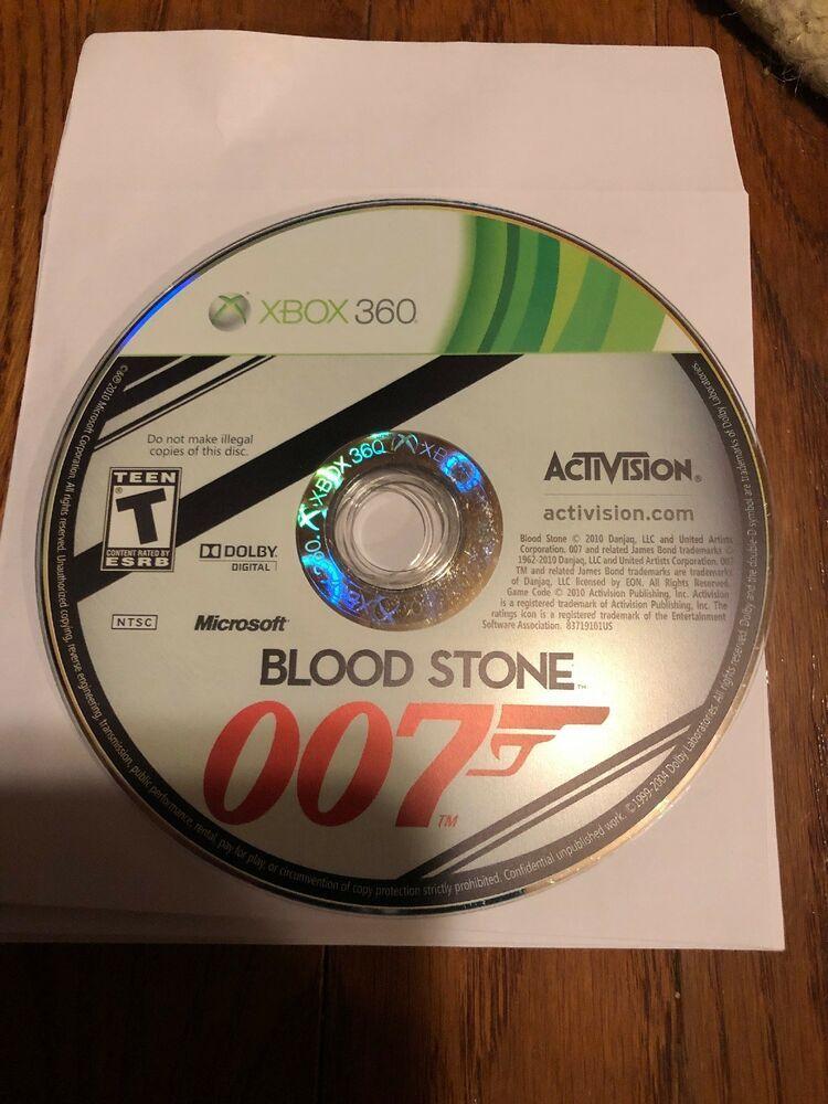Stone Microsoft Logo - 007: Blood Stone (Microsoft Xbox 360) Disc Only Guaranteed Working