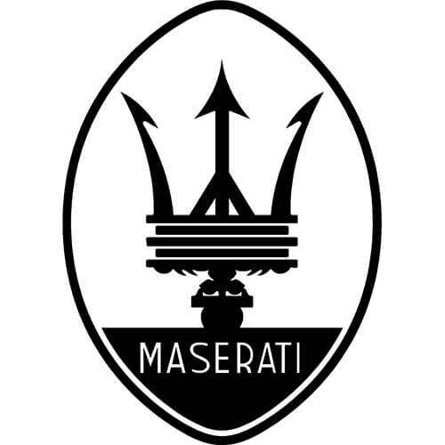 Maserati Logo - Maserati Logo Decal Sticker - MASERATI-LOGO-DECAL | Thriftysigns