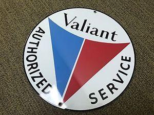 Vintage Plymouth Logo - Valiant service vintage Plymouth Chrysler round sign reproduction ...