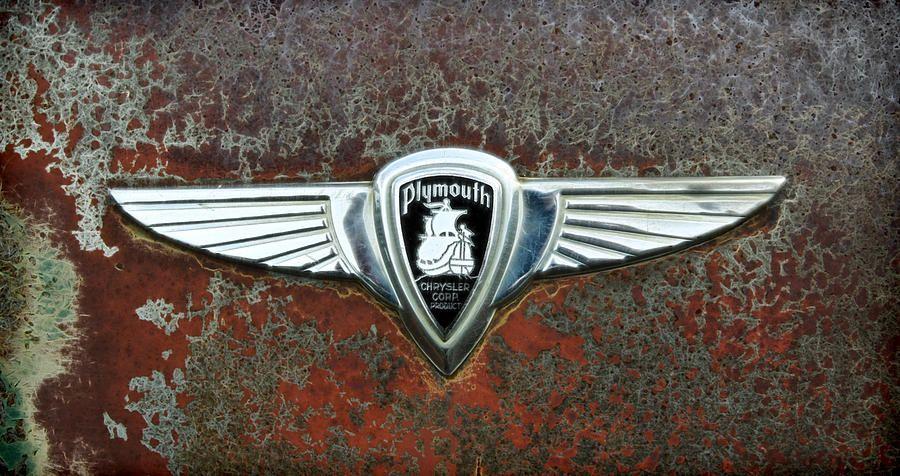 Vintage Plymouth Logo - Vintage Plymouth Photograph