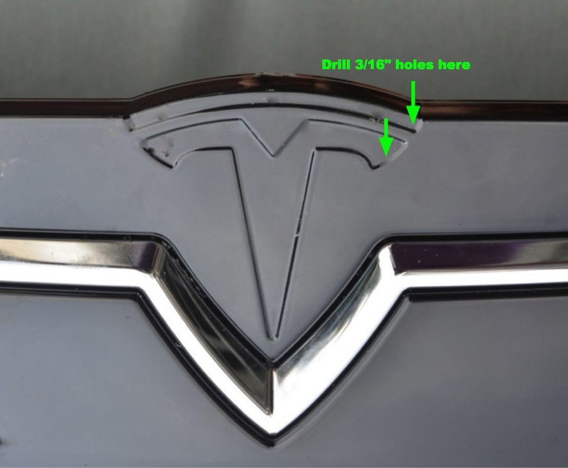 Tesla Model X Logo - Tesla Model S Lighted T Installation Instructions