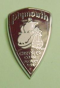 Vintage Plymouth Logo - 1930-1939 enamel emblems