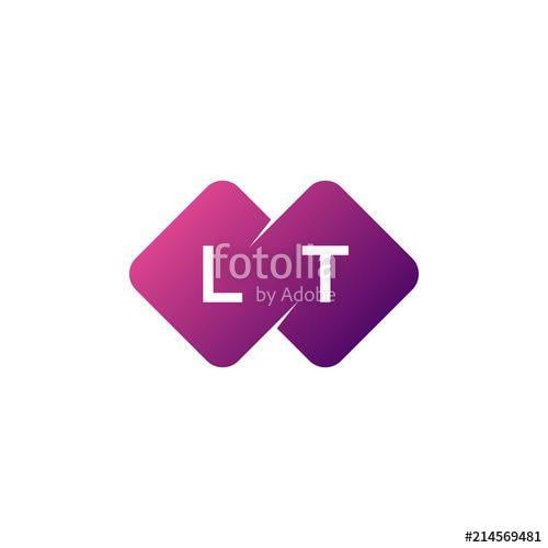 Two Diamond Logo - two letter lt diamond rounded logo
