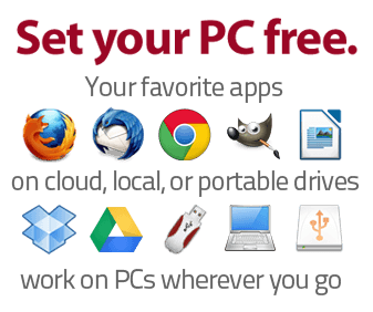 PC Software Logo - PortableApps.com - Portable software for USB, portable, and cloud drives