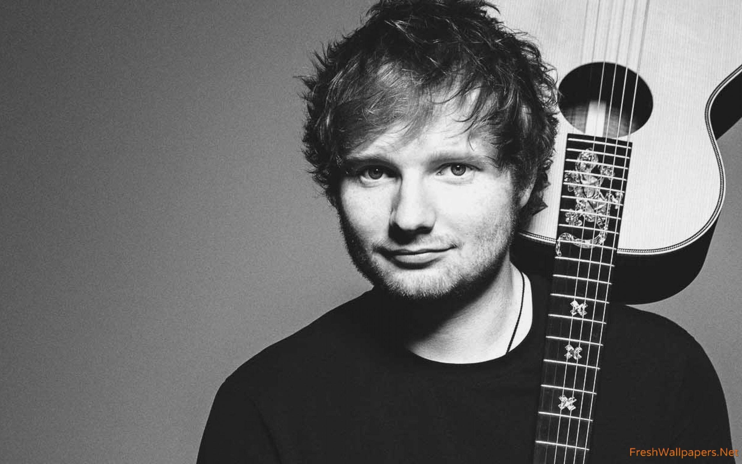 Ed Sheeran Black and White Logo - Ed Sheeran wallpapers | Freshwallpapers