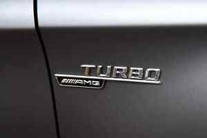 Mercedes AMG Turbo Logo - Chrome AMG Turbo Side Decal Badge Mercedes-Benz GLC220 ...