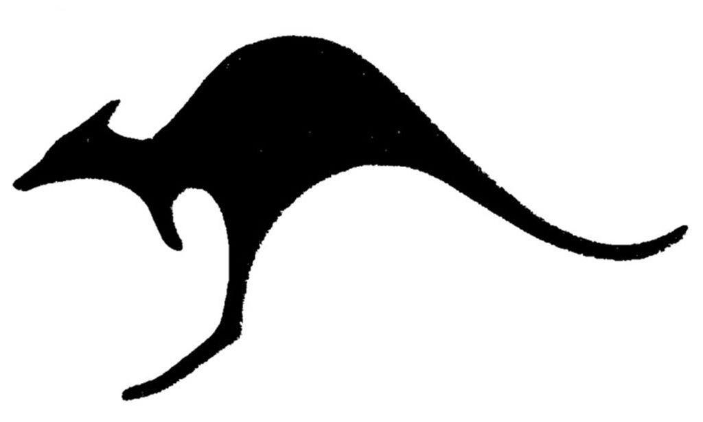 Red and White Kangaroo Logo - image Of Kangaroos