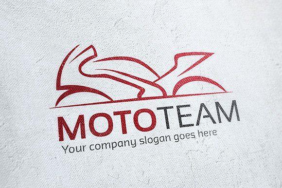 Motorbike Logo - Moto Team Motorcycle Logo Logo Templates Creative Market
