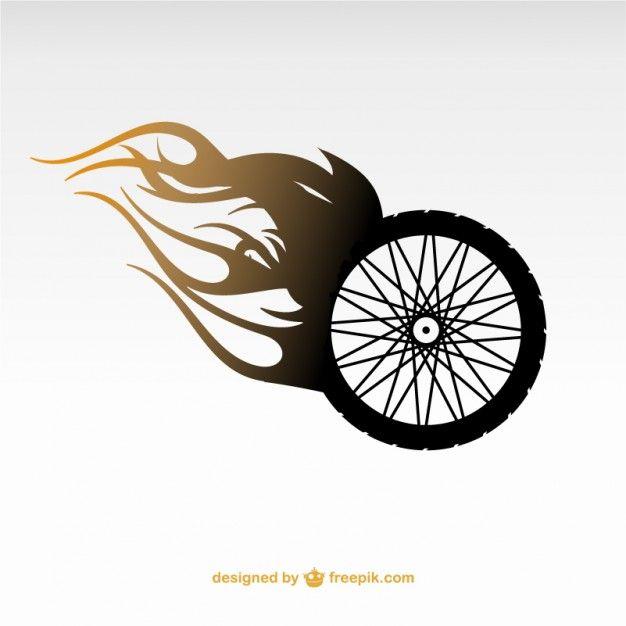 Motorbike Logo - Motorcycle wheel logo Vector | Free Download