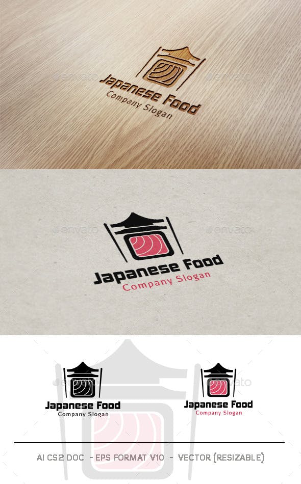 Japanese Food Logo - Japanese Food Logo by Mr-goro | GraphicRiver