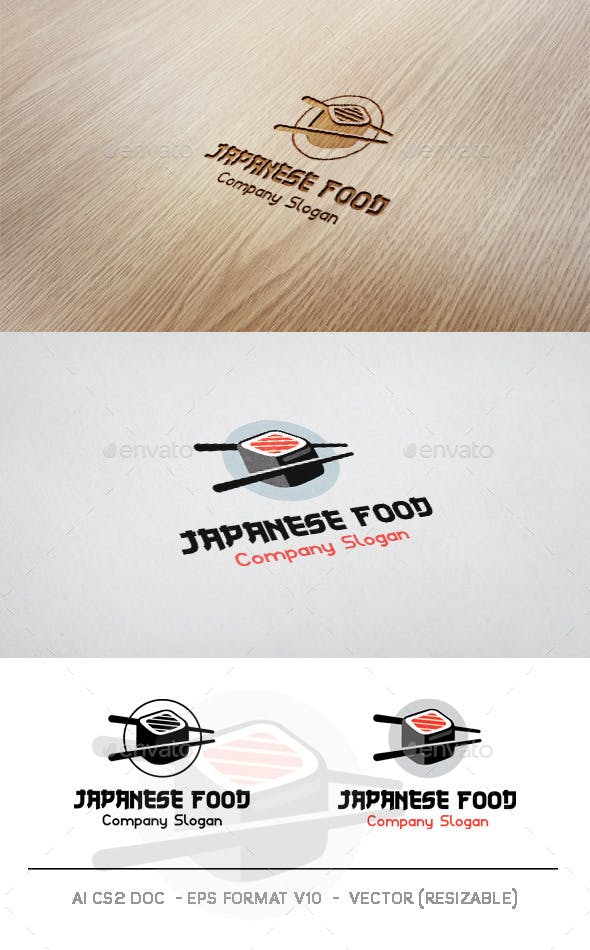 Japanese Food Logo - Japanese Food V2 Logo by Mr-goro | GraphicRiver