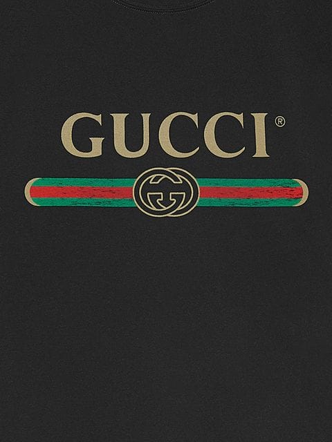 Big Gucci Logo - Gucci Washed T-shirt with Gucci logo $480 - Buy Online - Mobile ...