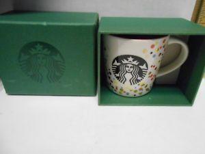 Mini Starbucks Logo - Starbucks Logo and Confetti Demitasse Cup 2016 Mini mug 3oz NIB | eBay