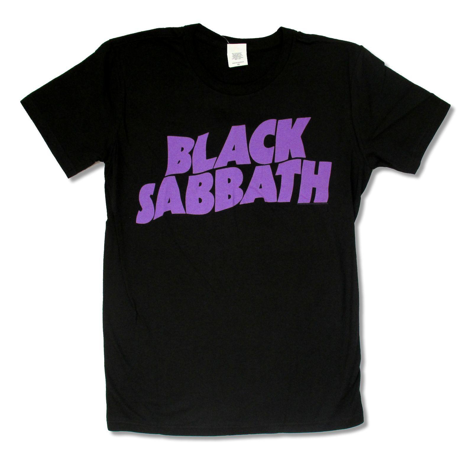 New Ozzy Logo - BLACK SABBATH CLASSIC PURPLE LOGO NAME BLACK T SHIRT NEW OFFICIAL ...