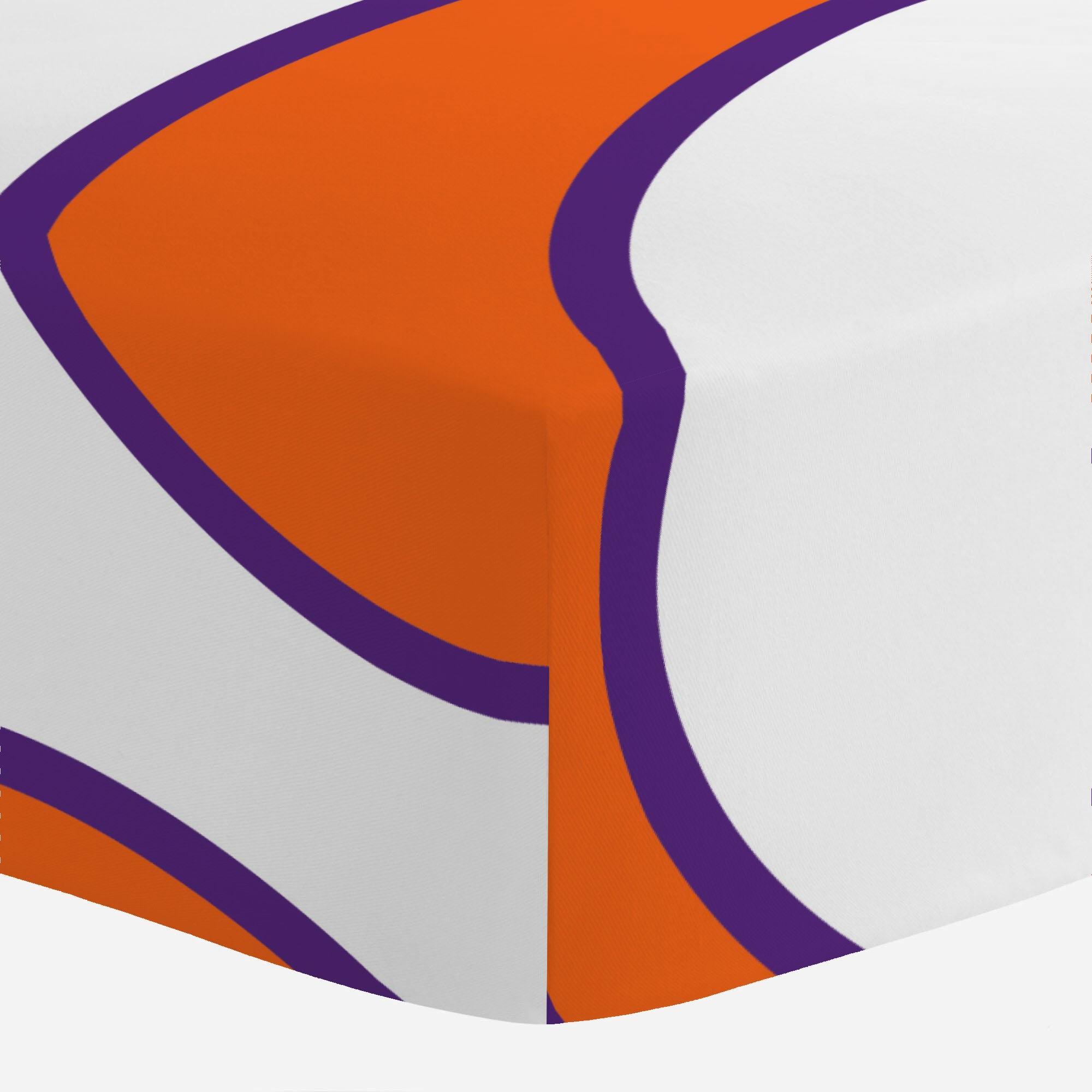 Clemson C Logo - Clemson Oversized C Crib Sheet | Carousel Designs