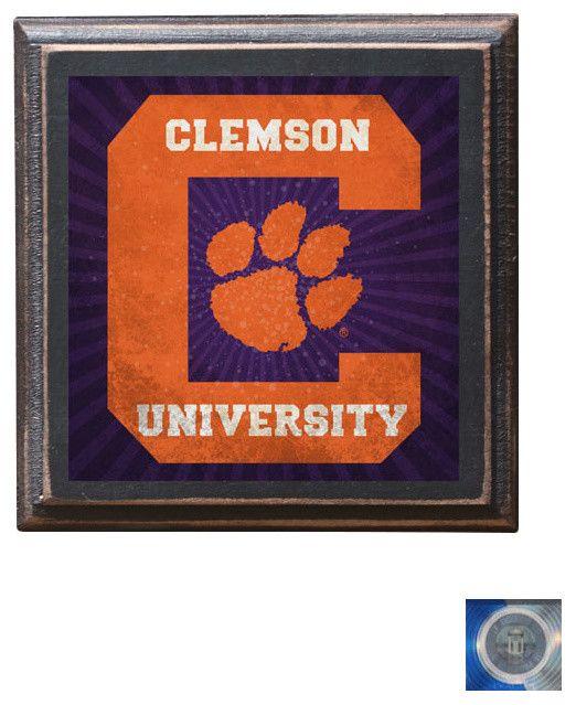 Clemson C Logo - Clemson Tigers Old C Logo Home Decor Wall Art Plaque Sign Gift ...