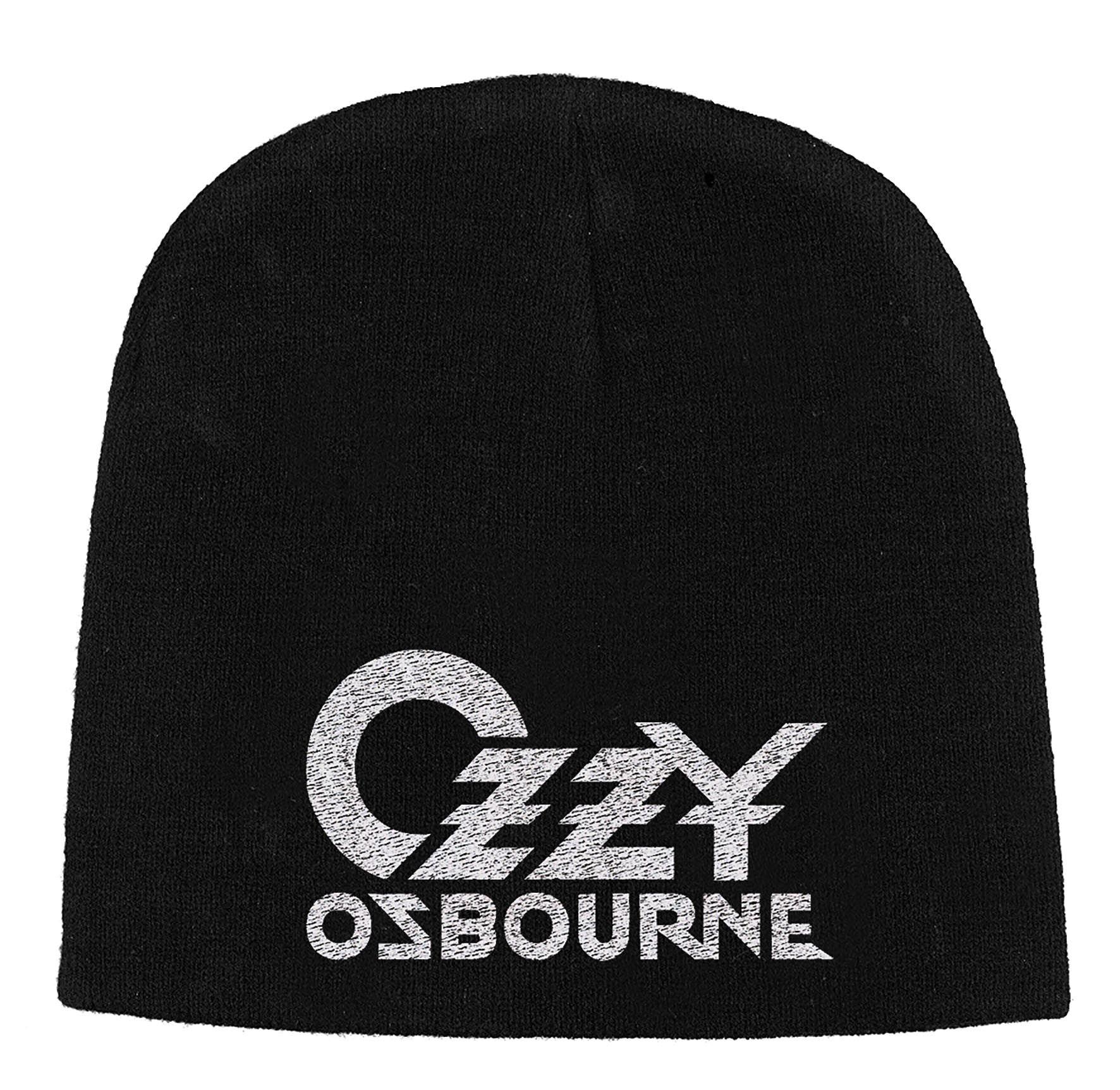 New Ozzy Logo - OZZY OSBOURNE black beanie hat NEW embroidered logo Christmas Decoration