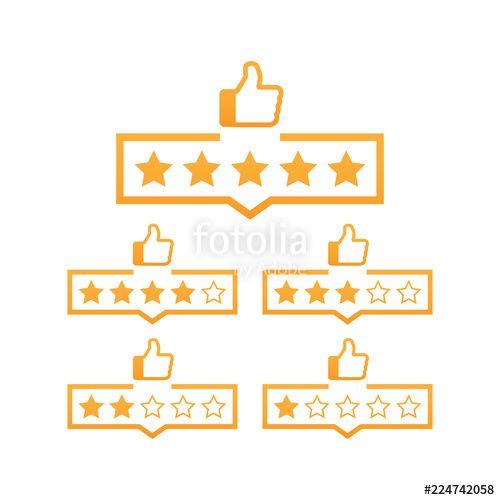 DG Star Logo - Review star rating symbol. Consumer rating flat icon. Vector
