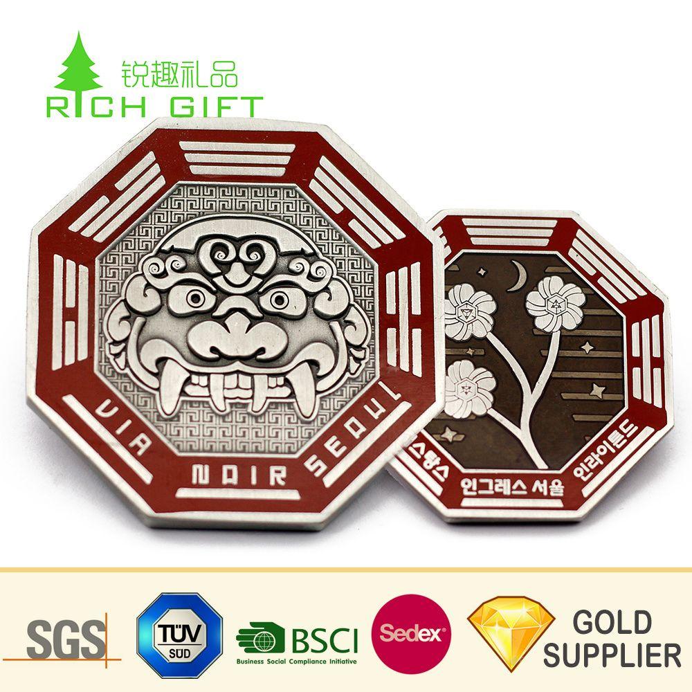 DG Star Logo - China Wholesale Alibaba Custom Metal Zinc Alloy Embossed 3D Gold