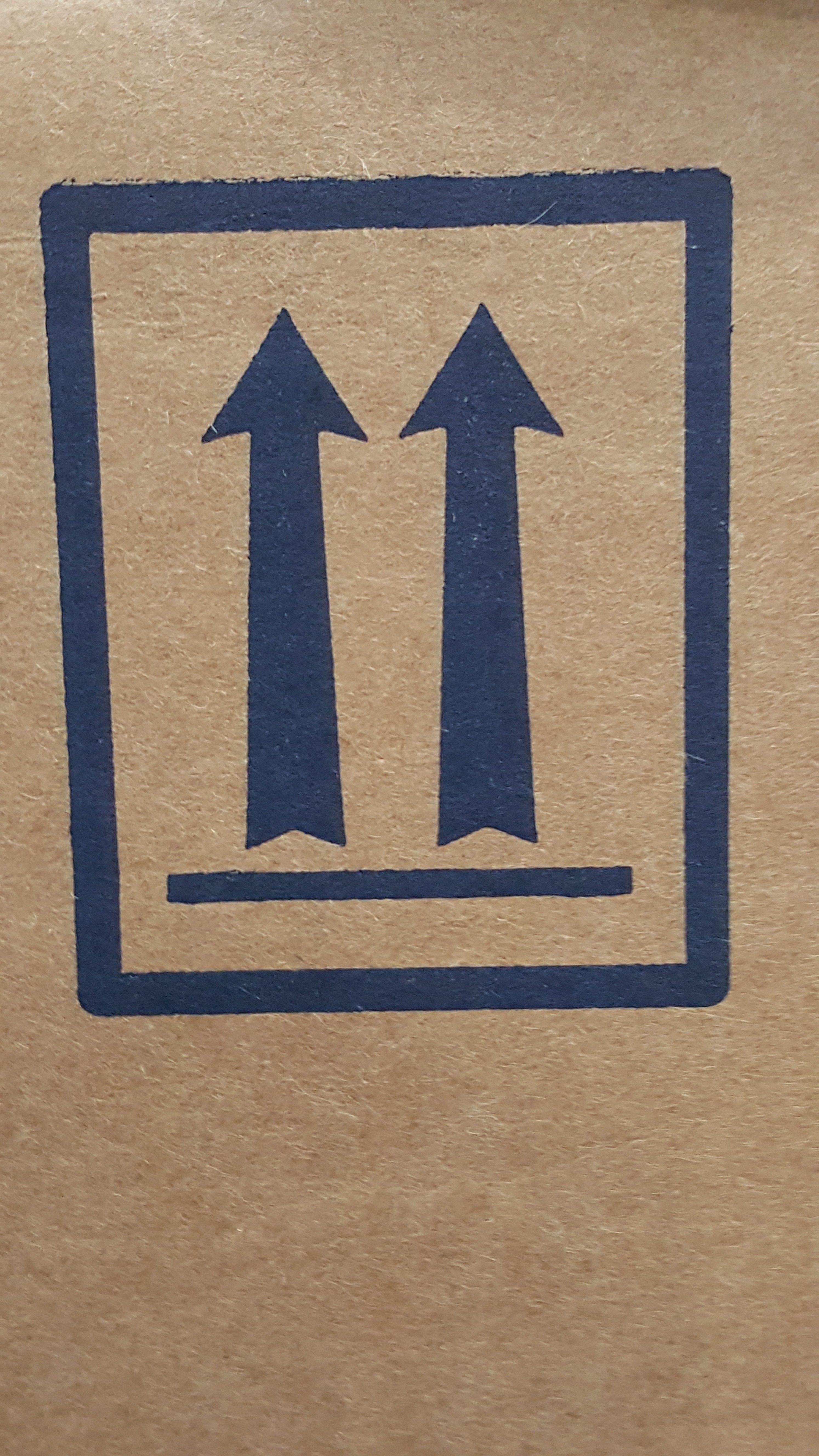 Two Upward Arrows Logo - Package Orientation Arrows on HazMat Packaging Training