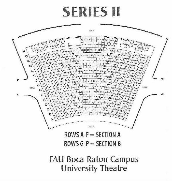 FAU MP Logo - FAU | University Theatre Boca Raton: Seating Chart