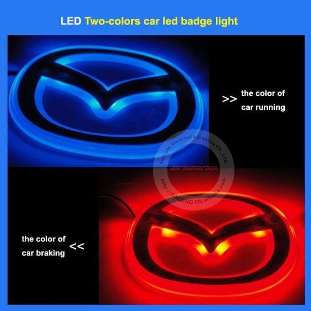 Custom Mazda Logo - 2 Color changing custom car logo LED light for Mazda 3-in Car Light ...