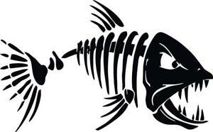 Fishing Logo - Angry Fish II fishing logo sticker decal angling fly tackle box vinyl ...