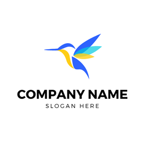 Blue Bird Flying Logo - Free Bird Logo Designs. DesignEvo Logo Maker