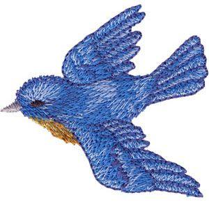 Blue Bird Flying Logo - Bluebird Flying