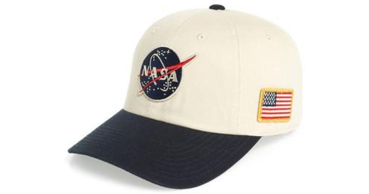 NASA Ball Logo - Lyst - American Needle United Slouch Nasa Ball Cap in Blue for Men