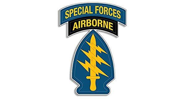 Blue and White Spear Logo - American Vinyl Blue Special Forces Spear Head & Airborne