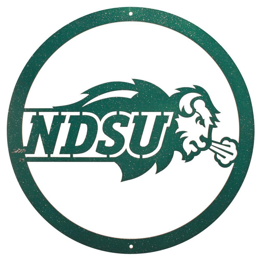 ND Bison Logo - NDSU Bison Scenic Art Wall Design - One Herd NDSU Bison Gear