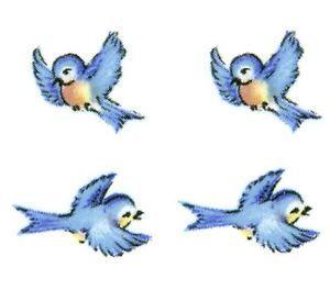 Blue Bird Flying Logo - 12 Blue Bird Birds Flying 3/8