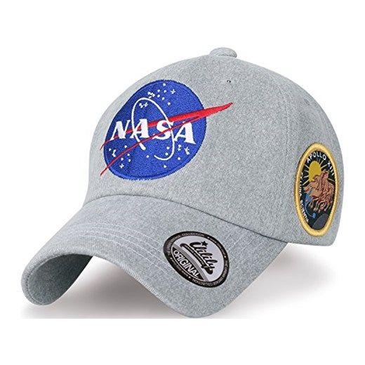 NASA Ball Logo - ililily NASA Meat ball na zdjęciu w logo haftem Baseball Cap czapka